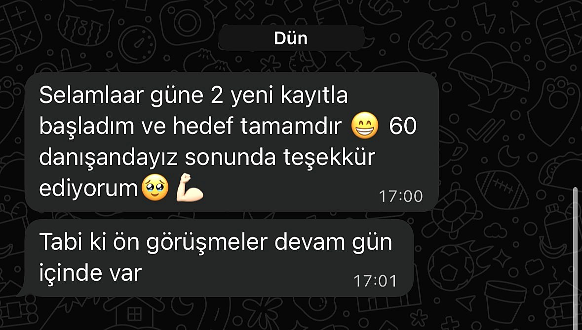 Müşteri mesajı