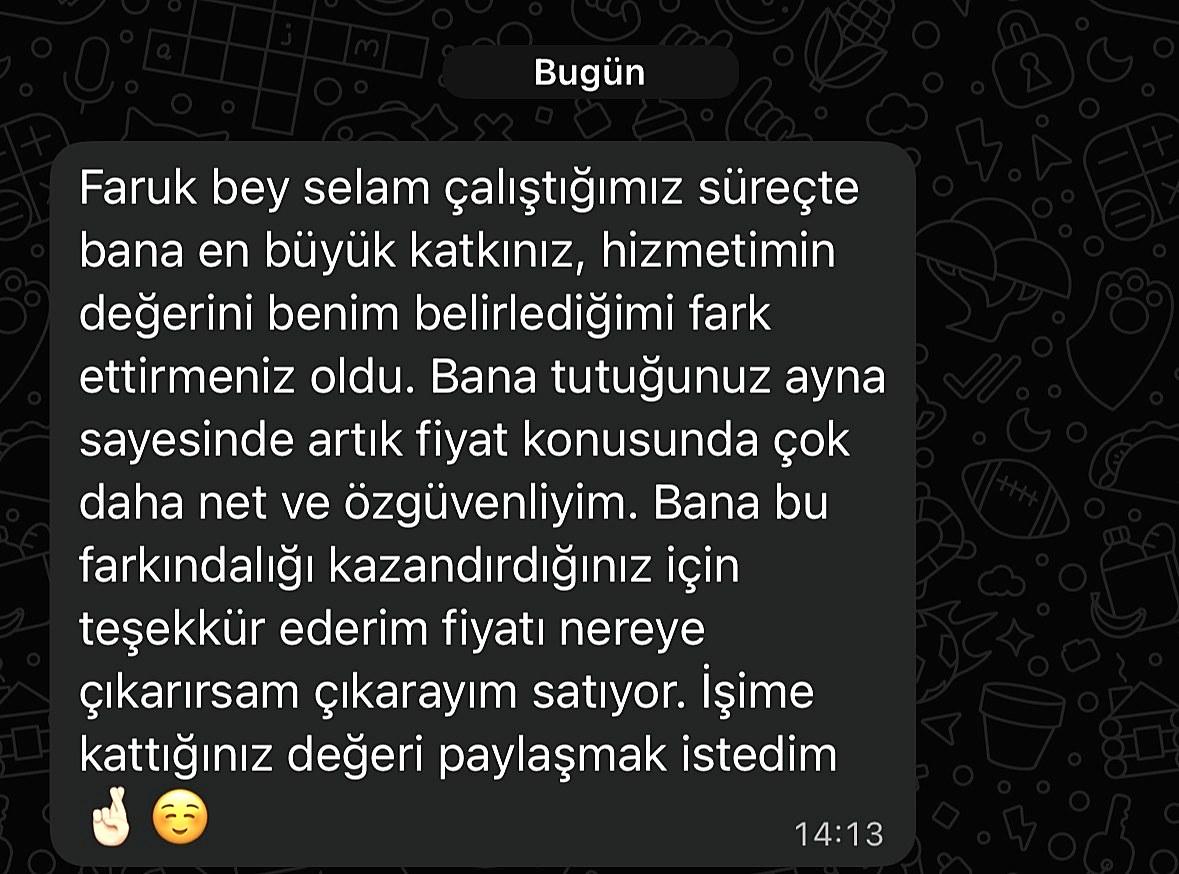 Müşteri mesajı