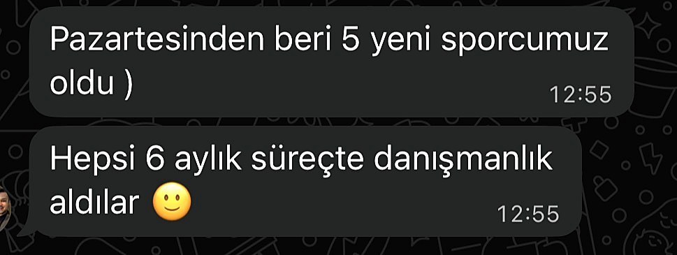 Müşteri mesajı