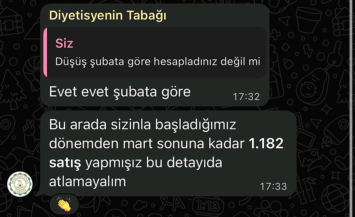 Müşteri mesajı